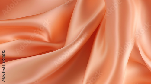 Peach Fuzz silk background. Clean peach tone with a vintage vibe. Warmth and modern elegance.