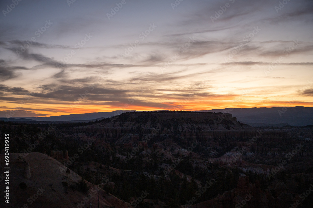 Early Morning Sunrise Over Bryce Canyon