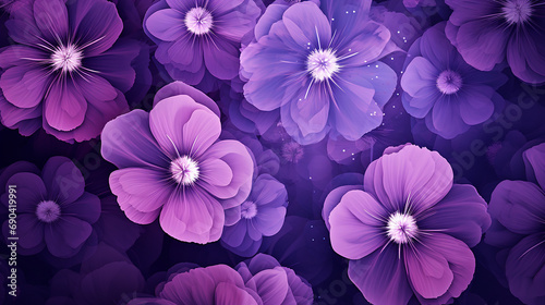generative ai illustration of purple bloomin © vista
