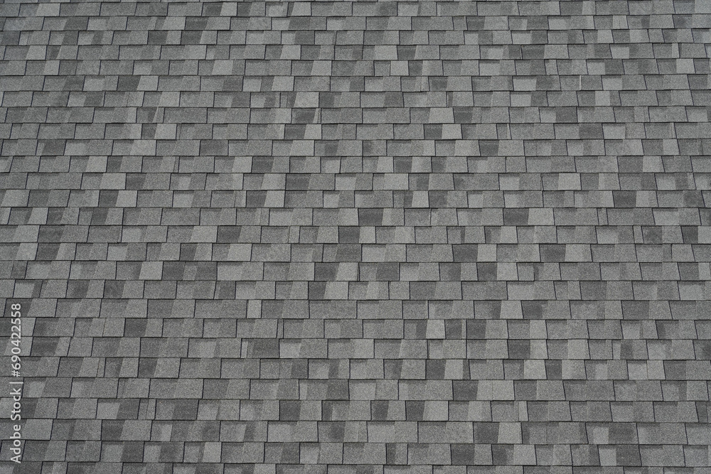 close up on roof shingle as background