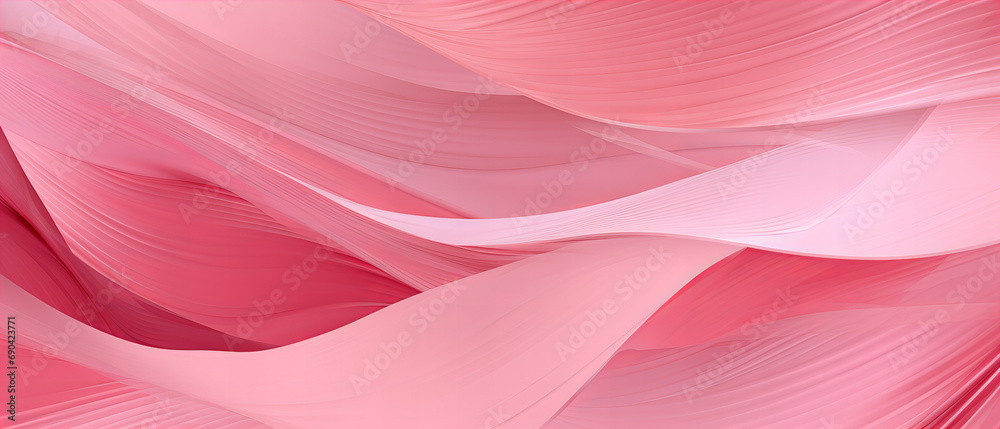 A mesmerizing blend of delicate pink and peach hues, abstractly dancing in fluid waves, evoking a sense of wild freedom and boundless creativity, texture, background