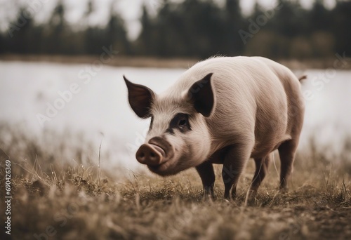 Country pig close up © FrameFinesse
