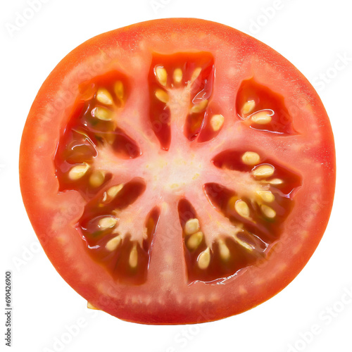 tomato slice isolated on png