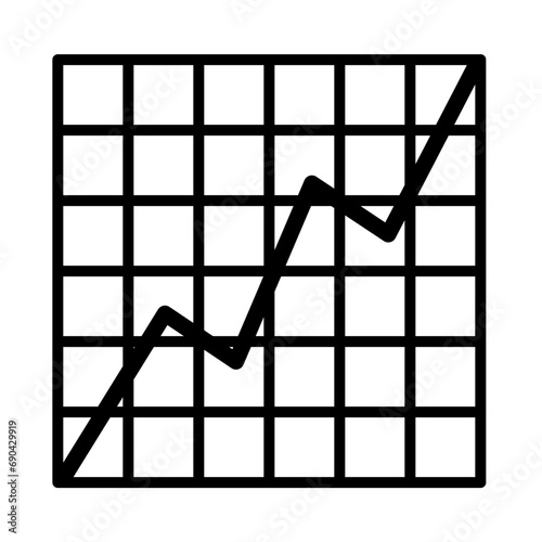 Line graph icon. Growth icon