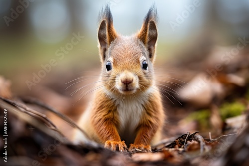 Red Squirrel © sirisakboakaew