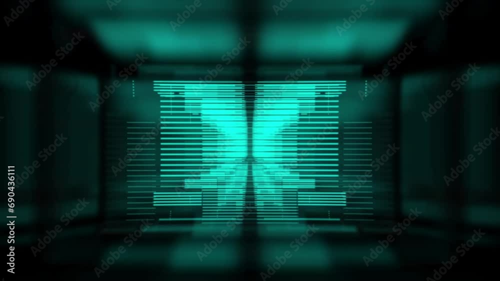 Abstract Technology Background Digital Rendering
