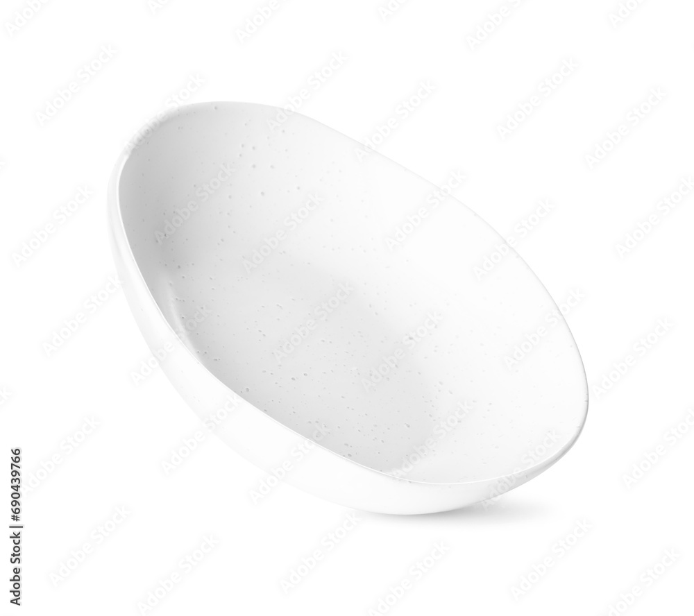 Clean empty ceramic bowl isolated on white Clean empty ceramic bowl isolated on white