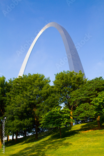 Summer Splendor at St. Louis Arch, Missouri - Merging Man-made Marvel with Natural Beauty