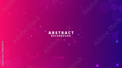 Gradient Digital technology background. Network connection dots and lines. Futuristic background for various design projects such as websites, presentations, print materials, social media posts