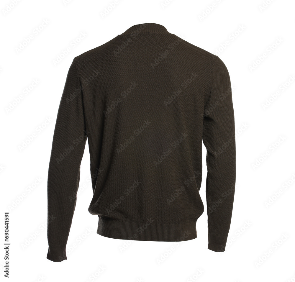 Stylish casual sweater isolated on white. Men`s clothes Stylish casual sweater isolated on white. Men`s clothes