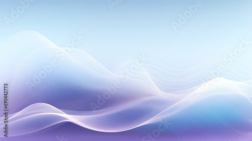 digital particle waves, blue, white and purple. calming rhythms. abstract wallpaper background photo