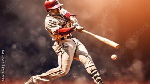 Baseball player in action 