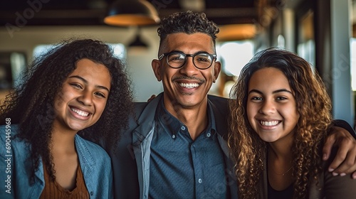 Portrait of a cheerful family 