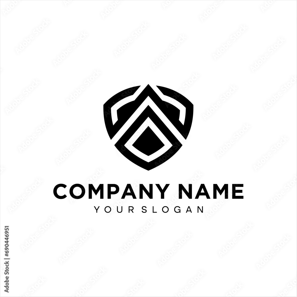 Shield icon template isolated. logo design, flat syle color editable vector illustration Shield icon template isolated. logo design, flat syle color editable vector illustration