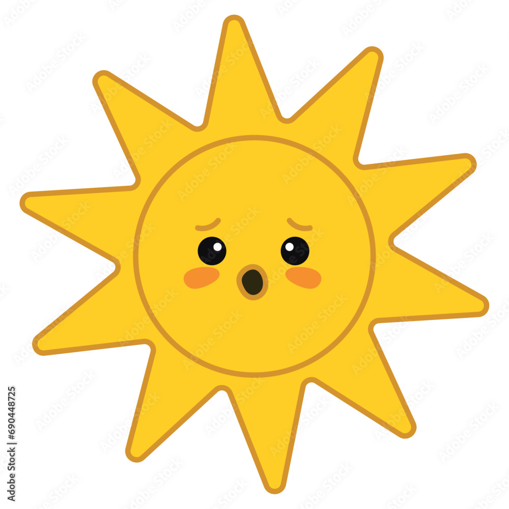 global warming illustration of the sun