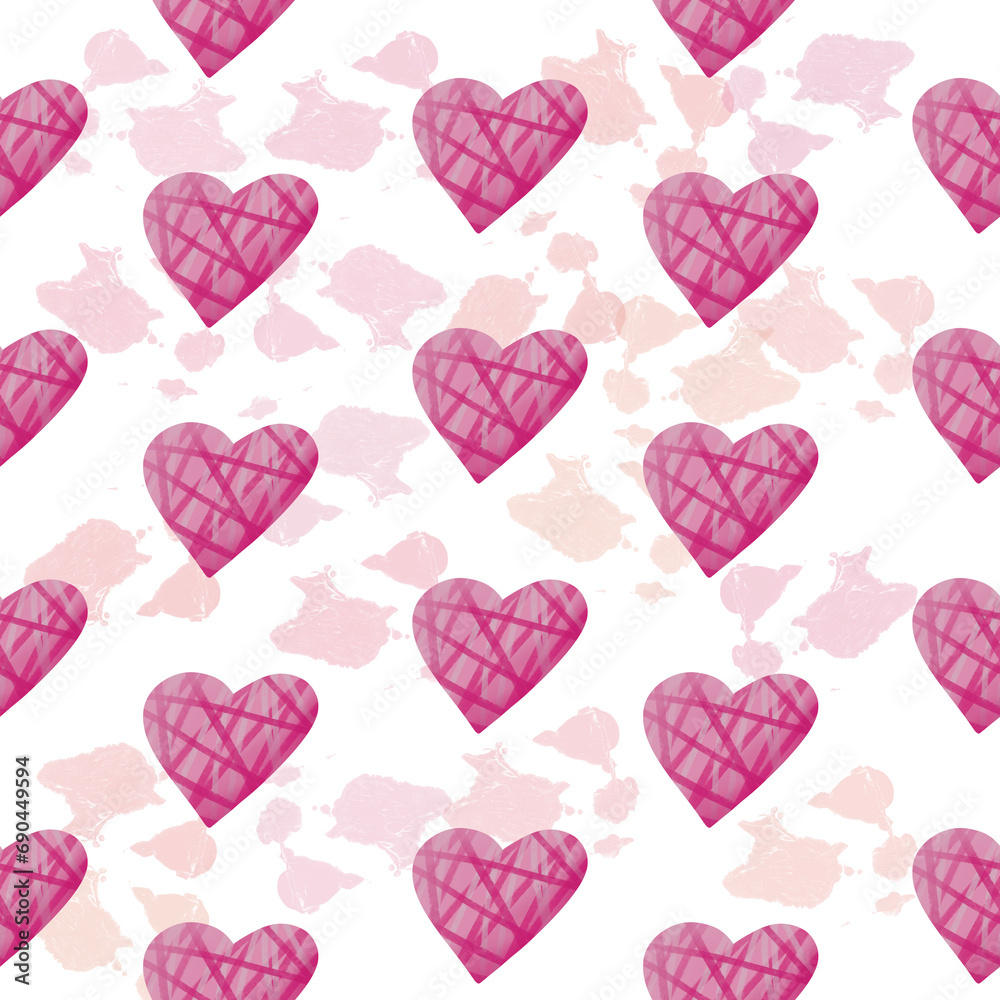 seamless pattern with hearts seamless pattern with hearts