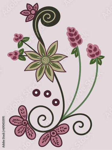 Vibrant, captivating flower illustration capturing nature's beauty. Ideal for designs, decor, and artistic compositions needing floral elegance.