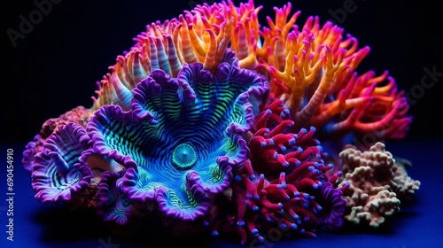 Amazing colorful LPS Hammer coral © Muhammad