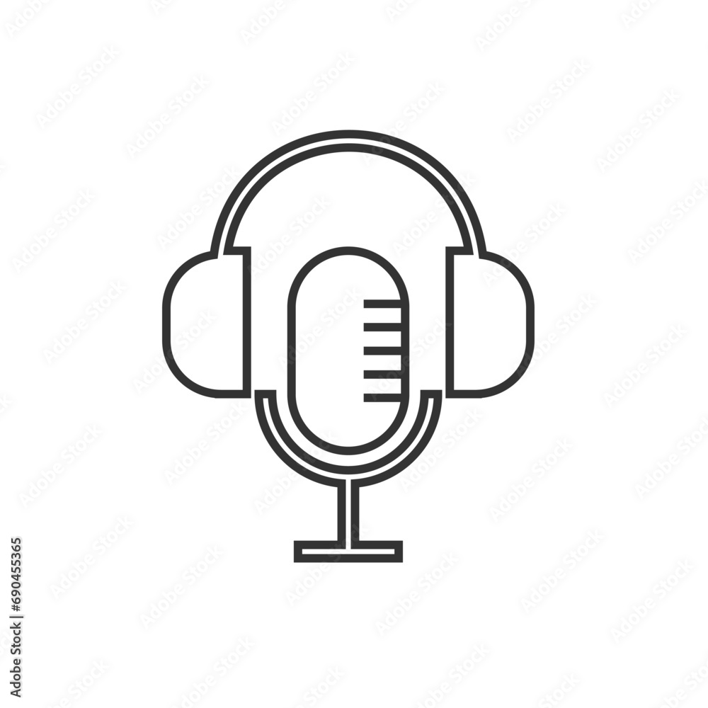 Podcast Icon. Speech, Broadcast. Talk Show Symbol. Podcast Icon. Speech, Broadcast. Talk Show Symbol.