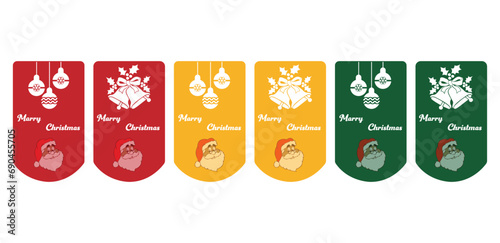 Christmas Banner Label Vector Design Creative Concept: Unwrap Joyful Promotions! 