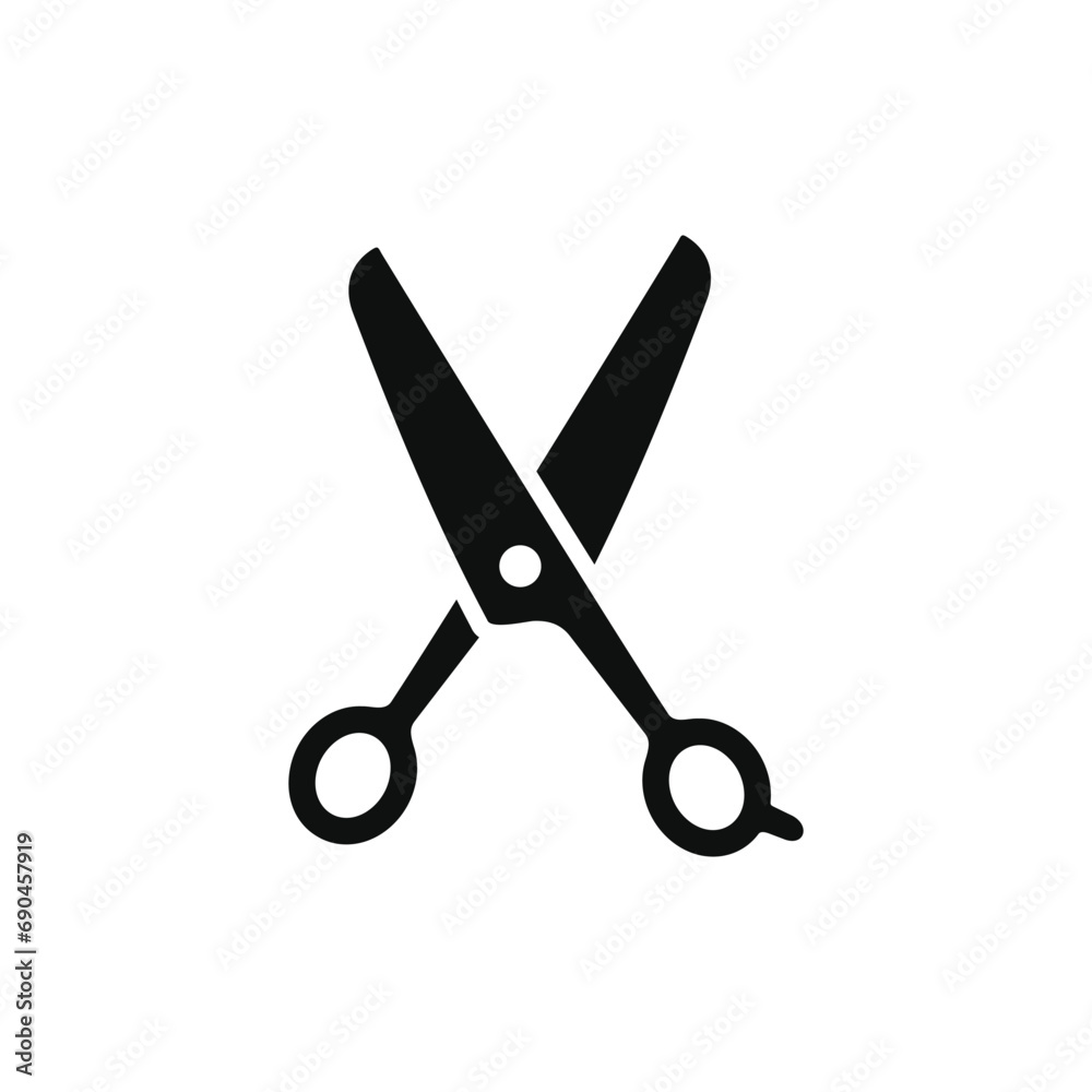 Scissors icon isolated on white background Scissors icon isolated on white background