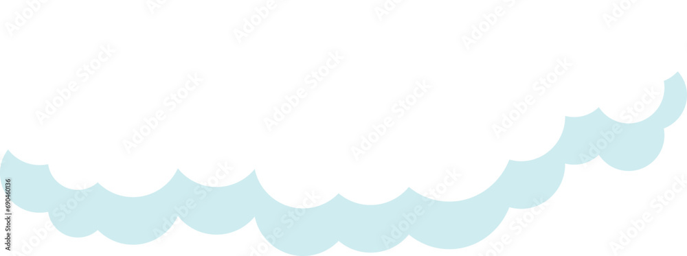 cloud flat cartoon. cloud icon symbol concept. Vector flat cartoon cloud illustration for web sites and banners design.