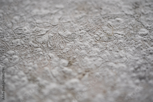 textura de polvo blanco agrietado con desenfoque