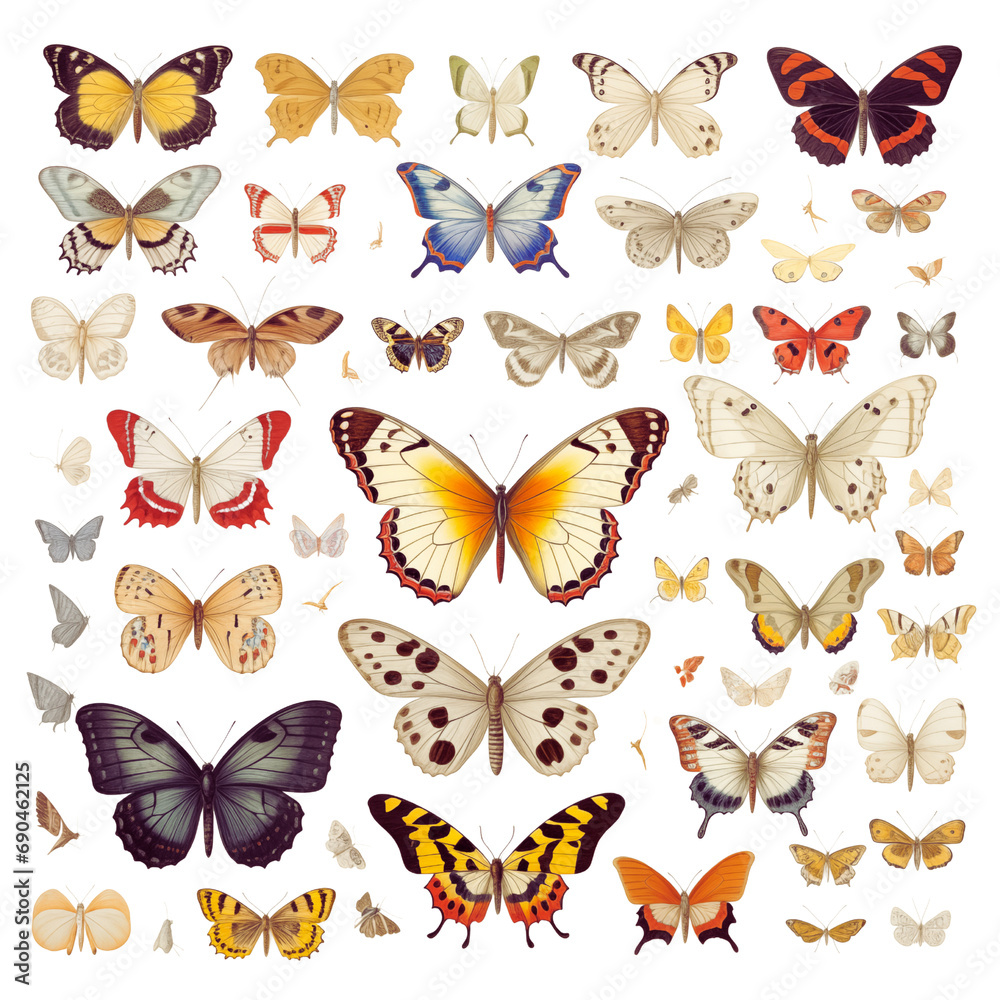 collection of butterflies collection of butterflies