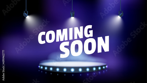 Unveiling Innovation: A Stage Illuminated for the Future.  Lights, Camera, Mystery! A Spotlight Shines on the Next Big Thing!
Get ready for the future with our sleek and modern Coming Soon design.