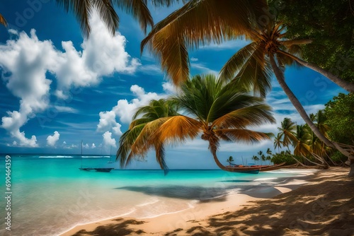 palm trees on the beach © Umair
