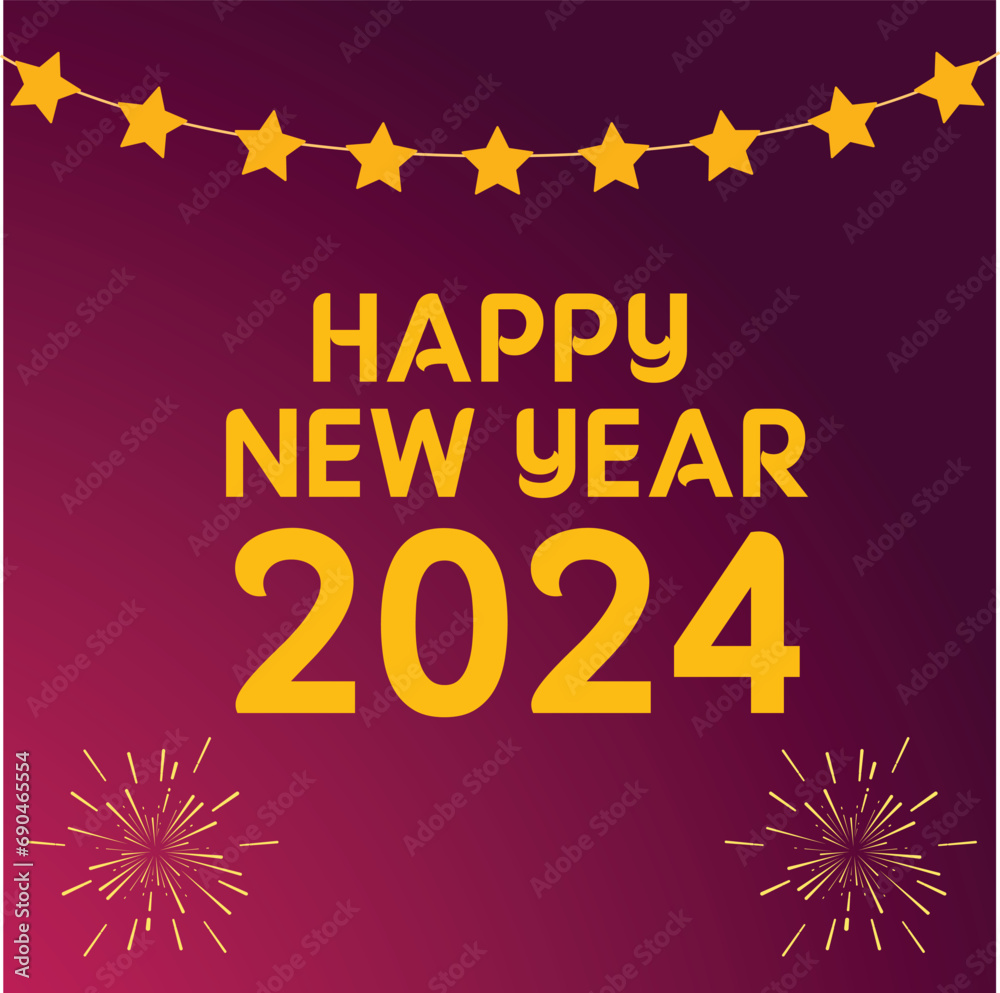 Happy new year 2024 wishes banner Happy new year 2024 wishes banner