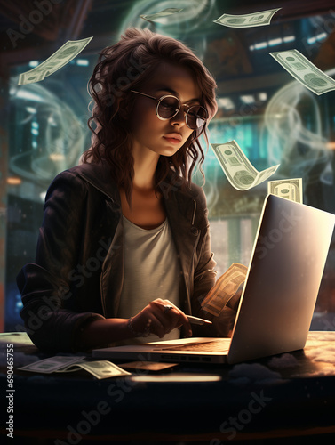 A Photo of a Freelancer Receiving an International Payment on a Digital Platform