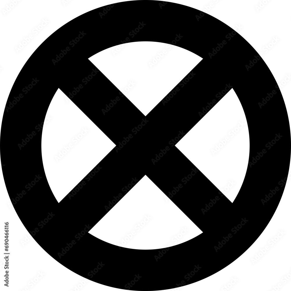 Icon symbol ban. Sign forbidden. Circle sign stop entry and slash line Icon symbol ban. Sign forbidden. Circle sign stop entry and slash line