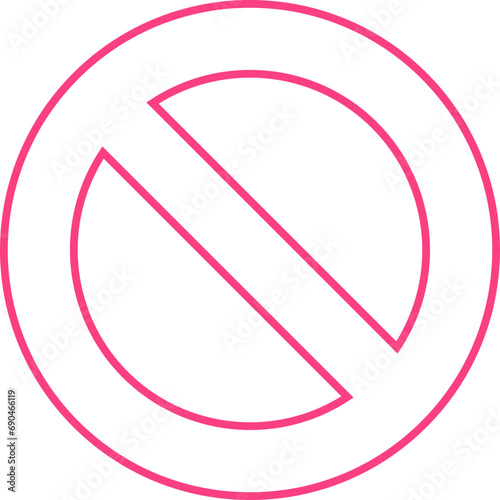 Free Download Icon symbol ban. Sign forbidden. Circle sign stop entry and slash line - GFXLoad
