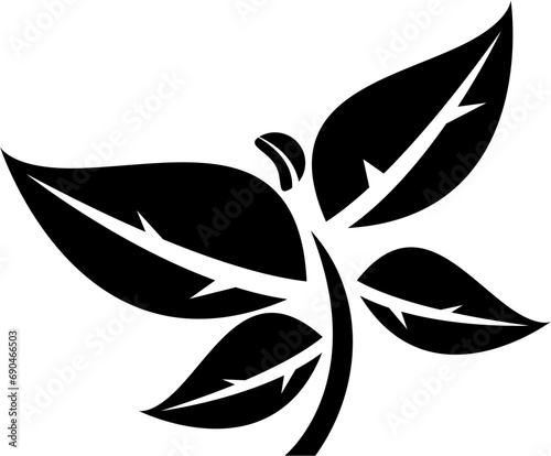 Leaf logo and icon