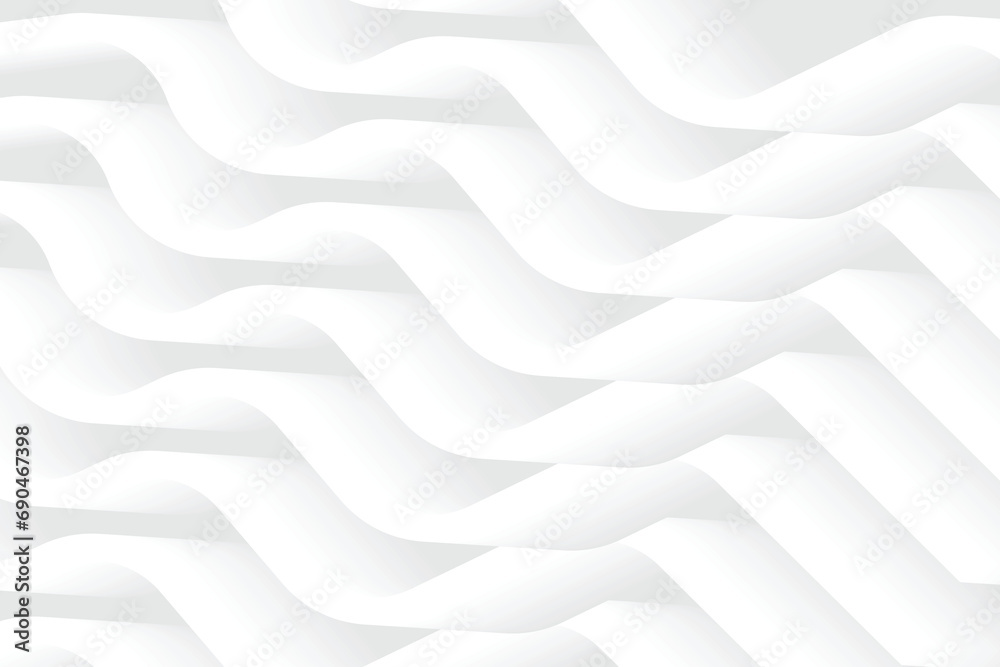 Obraz premium Abstract white gray satin texture background fluid flow with smooth line futuristic graphic design Banner Pattern elegant Geometric Textured intricate 3D wall Light wave vector EPS10