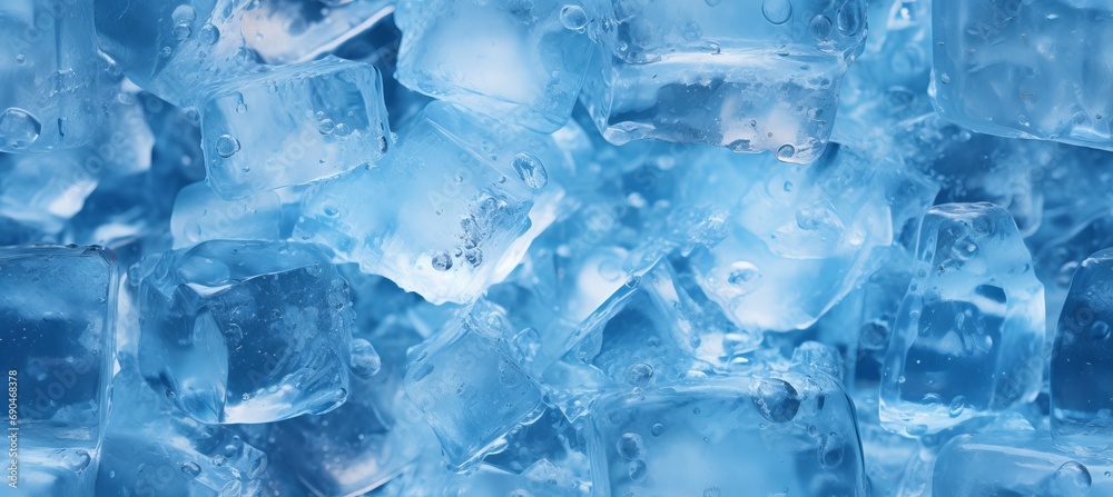 Abstract ice cube texture background. Generative AI technology. Abstract ice cube texture background. Generative AI technology.