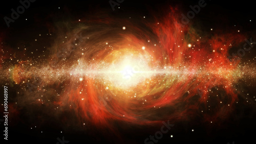 宇宙 銀河誕生 背景 カラフル