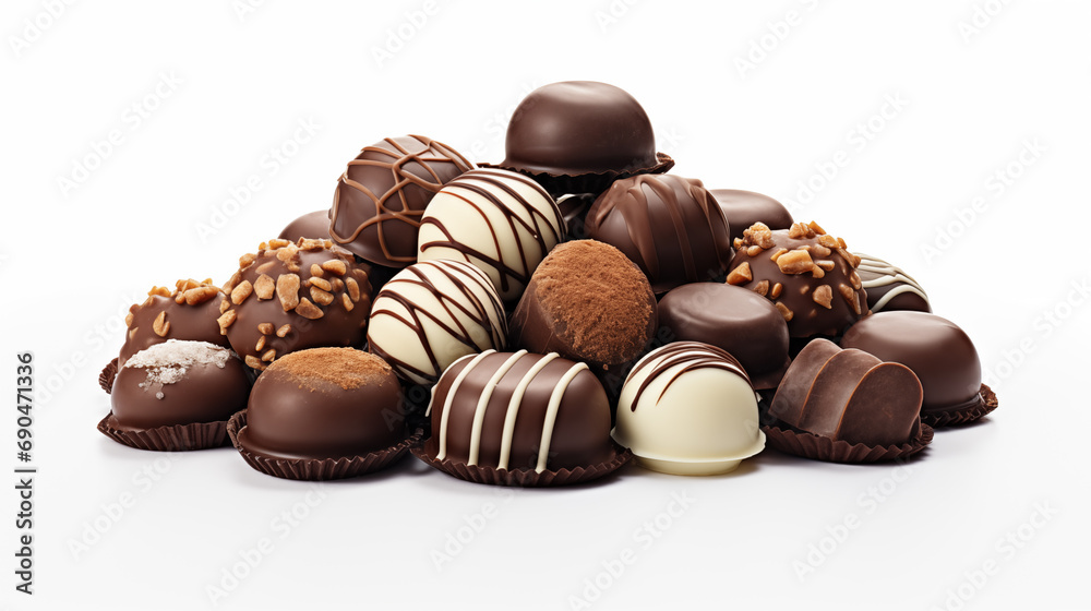 Fototapeta premium Delicious chocolate candy pictures 