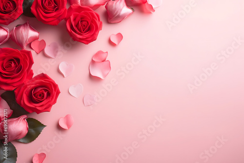 valentines day background  social media background for vday  full of romance cards with love  red rose and candles