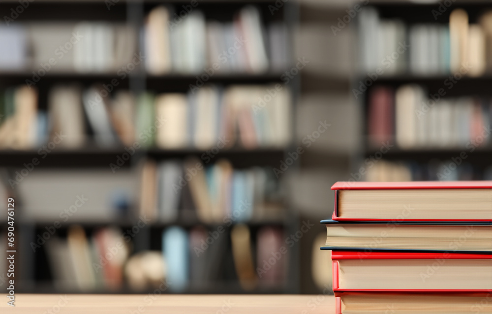 shelves with books