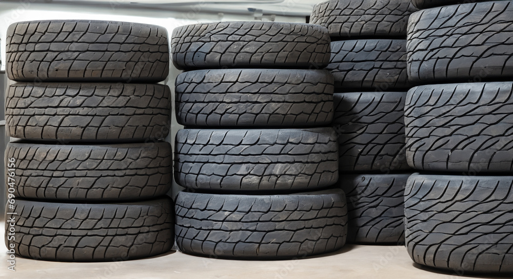 Towering Heap of Old Tires Towering Heap of Old Tires