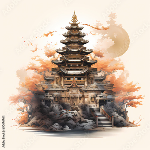 Temple Illustration