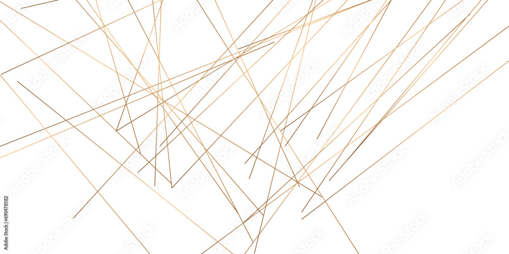 Abstract background with lines. Golden lines on White paper. Line wavy abstract vector technology line pattern background.