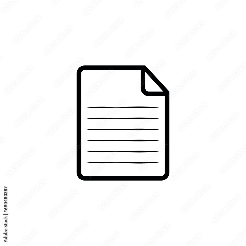 Document vector file icons. Paper documents icons, signs. Clipboard, checklist, report, survey or agreement editable stroke outline icon. vector design. Document vector file icons. Paper documents icons, signs. Clipboard, checklist, report, survey or agreement editable stroke outline icon. vector design.