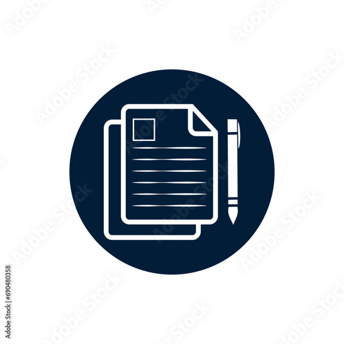 Document vector file icons. Paper documents icons, signs. Clipboard, checklist, report, survey or agreement editable stroke outline icon. vector design.