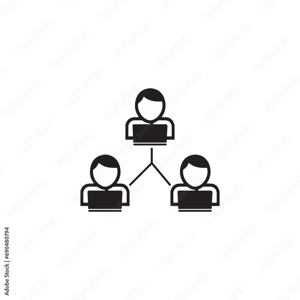 corporate work icon. office work, people, accounting service icon. marketing employee, team help icon.