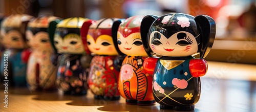 Japanese souvenir toy featuring colorful print, from Hidatakayama, Gifu, Japan. photo