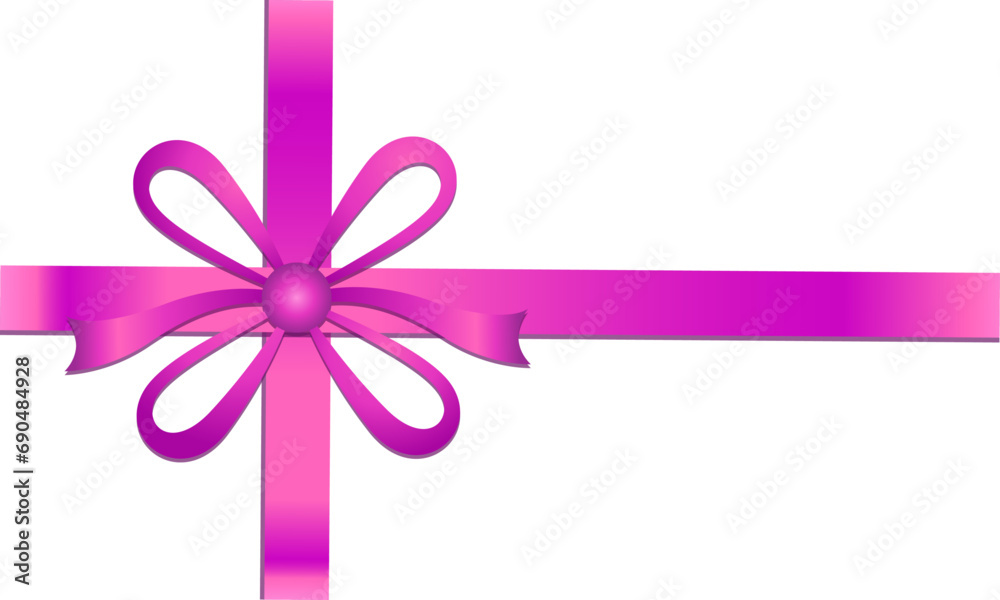 Vector background with a pink bow Vector background with a pink bow