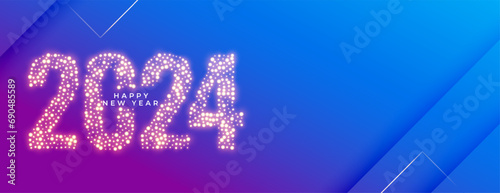 golden sparkling 2024 text new year eve holiday wallpaper design